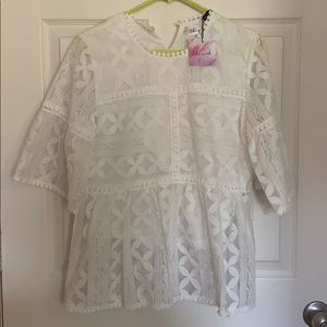 NEVER WORN white blouse